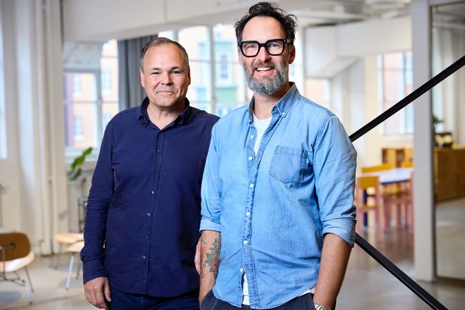 Johan Ramsten, Vice VD Aura och Jerker Fagerström, Chief Experience Officer Aura